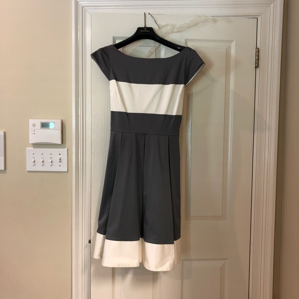 Kate Spade grey/cream dress. Size 14